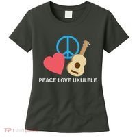 Peace Love Ukulele Women's T-Shirt thumb 0