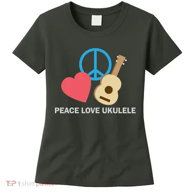 Peace Love Ukulele Women's T-Shirt