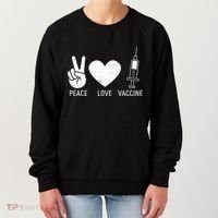 Peace Love Vaccine Shot Women's Sweatshirt thumb 0