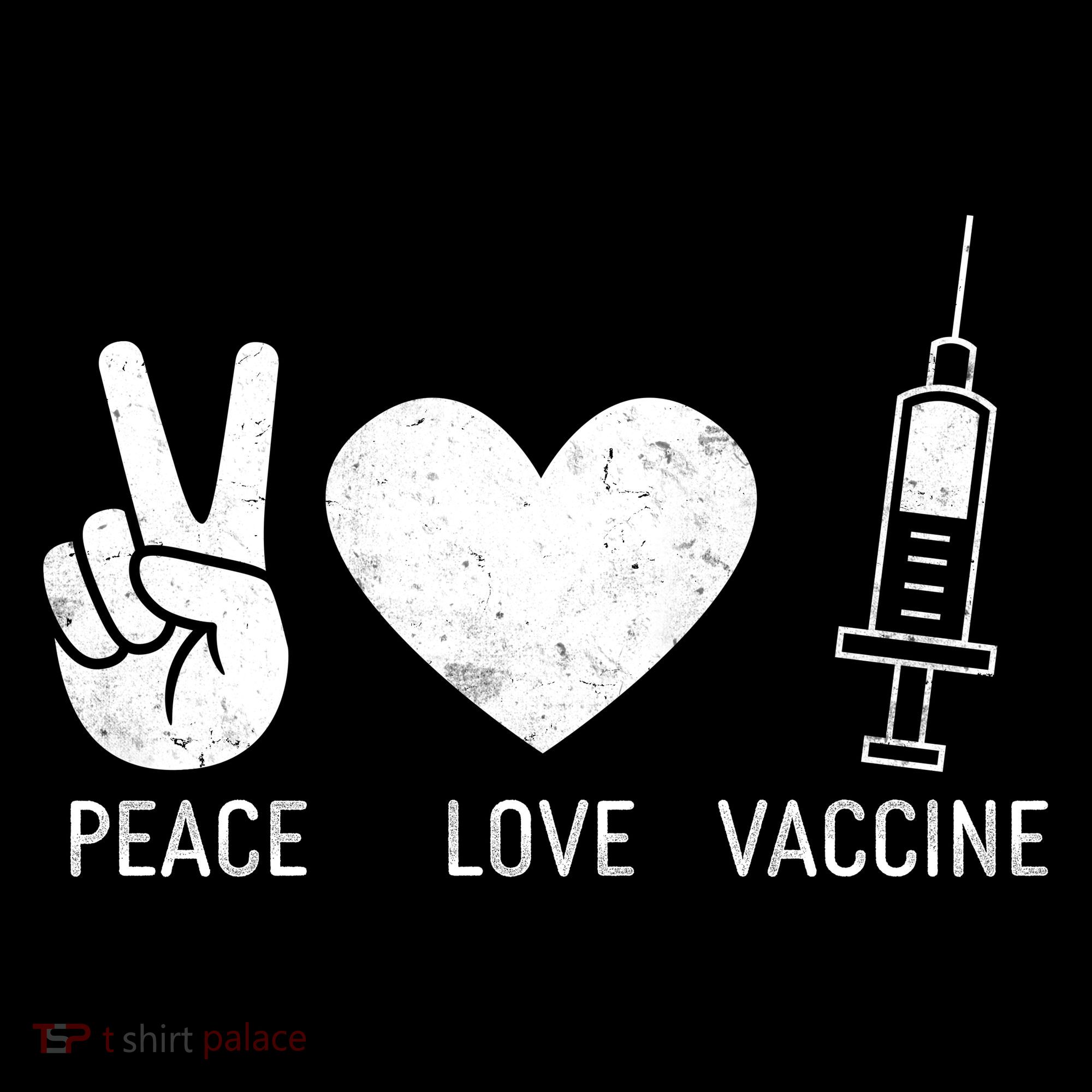 Peace Love Vaccine Shot Bucket Hat