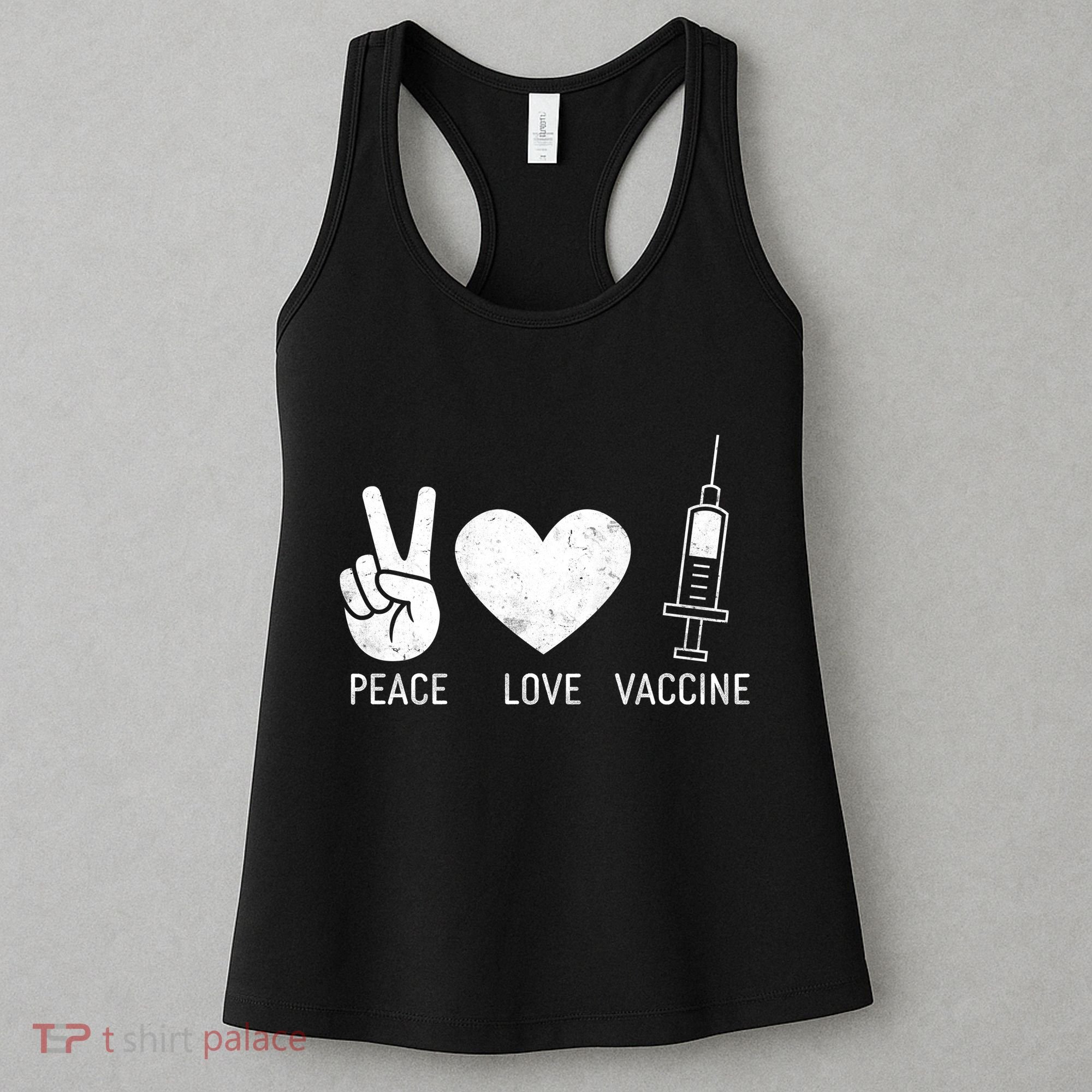 Peace Love Vaccine Shot Women's Tank Top