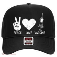 Peace Love Vaccine Shot Hat thumb 0