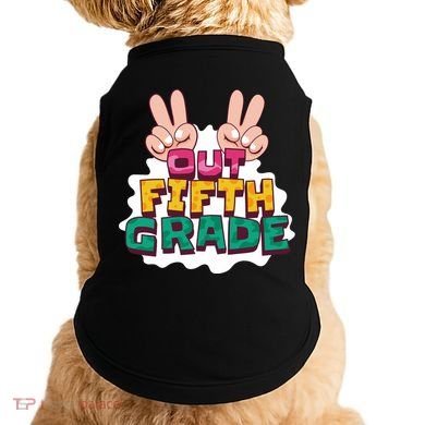 Peace Out Fifth Grade Doggie Tank