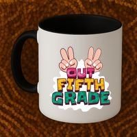 Peace Out Fifth Grade Coffee Mug thumb 2