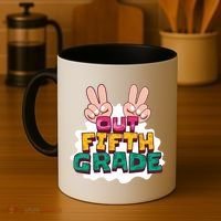 Peace Out Fifth Grade Coffee Mug thumb 4