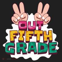 Peace Out Fifth Grade Hat thumb 2