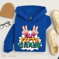 Peace Out Fifth Grade Hoodie thumb 4