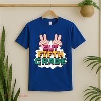 Peace Out Fifth Grade T-Shirt thumb 2