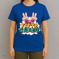 Peace Out Fifth Grade T-Shirt thumb 4