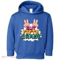 Peace Out Fifth Grade Toddler Hoodie thumb 0