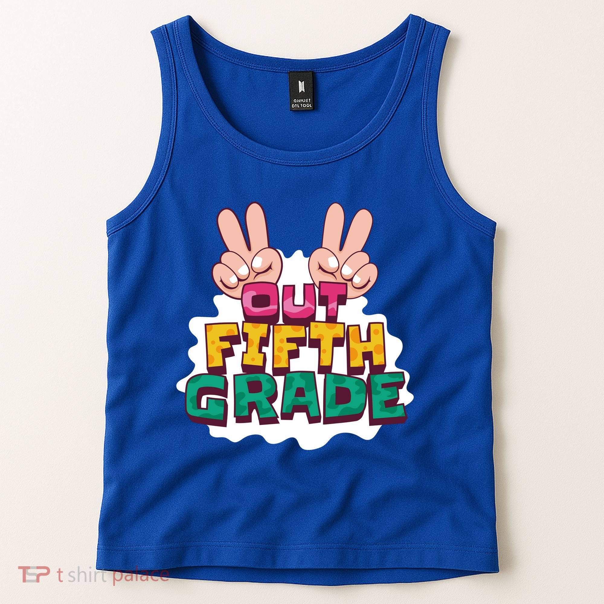 Peace Out Fifth Grade Tank Top