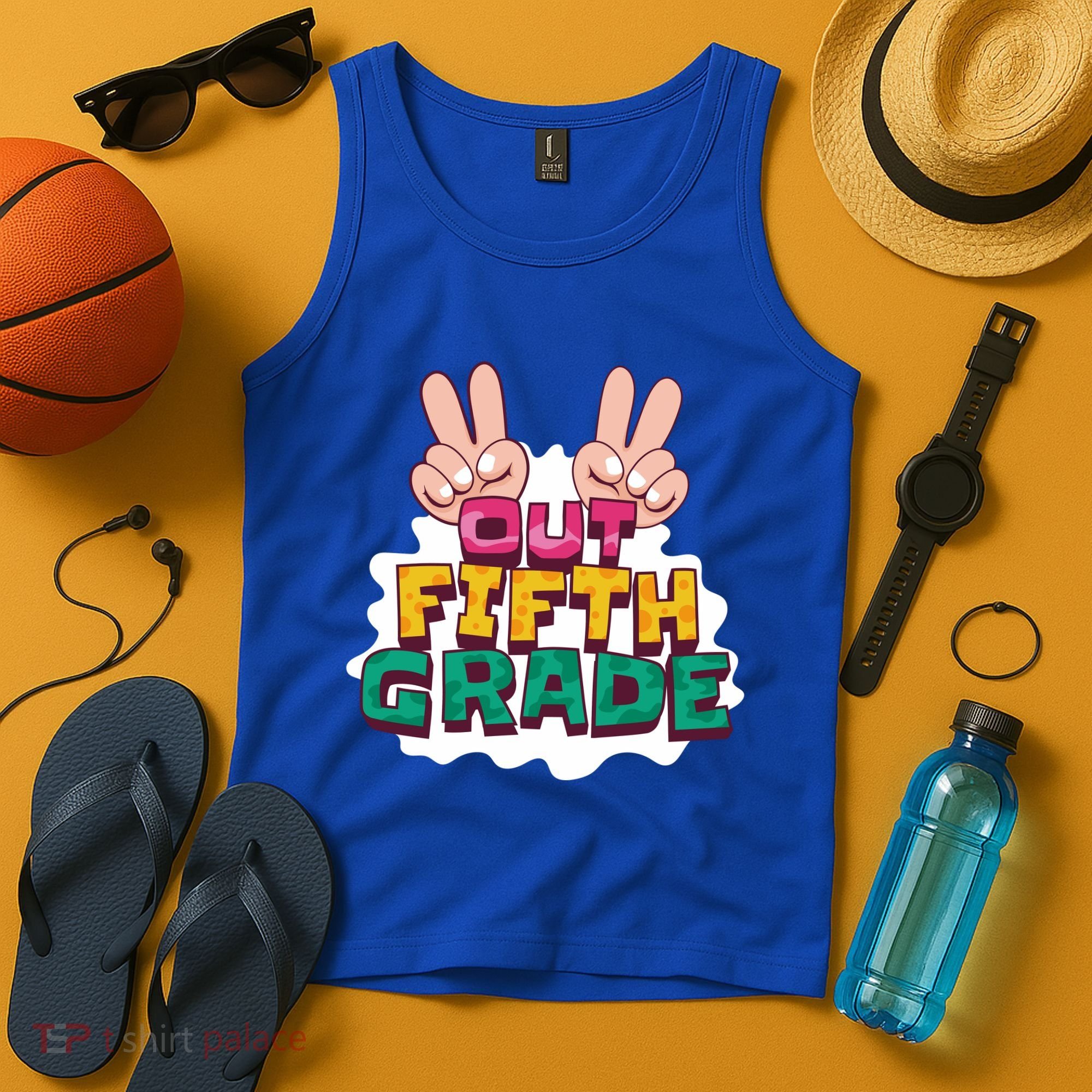 Peace Out Fifth Grade Tank Top