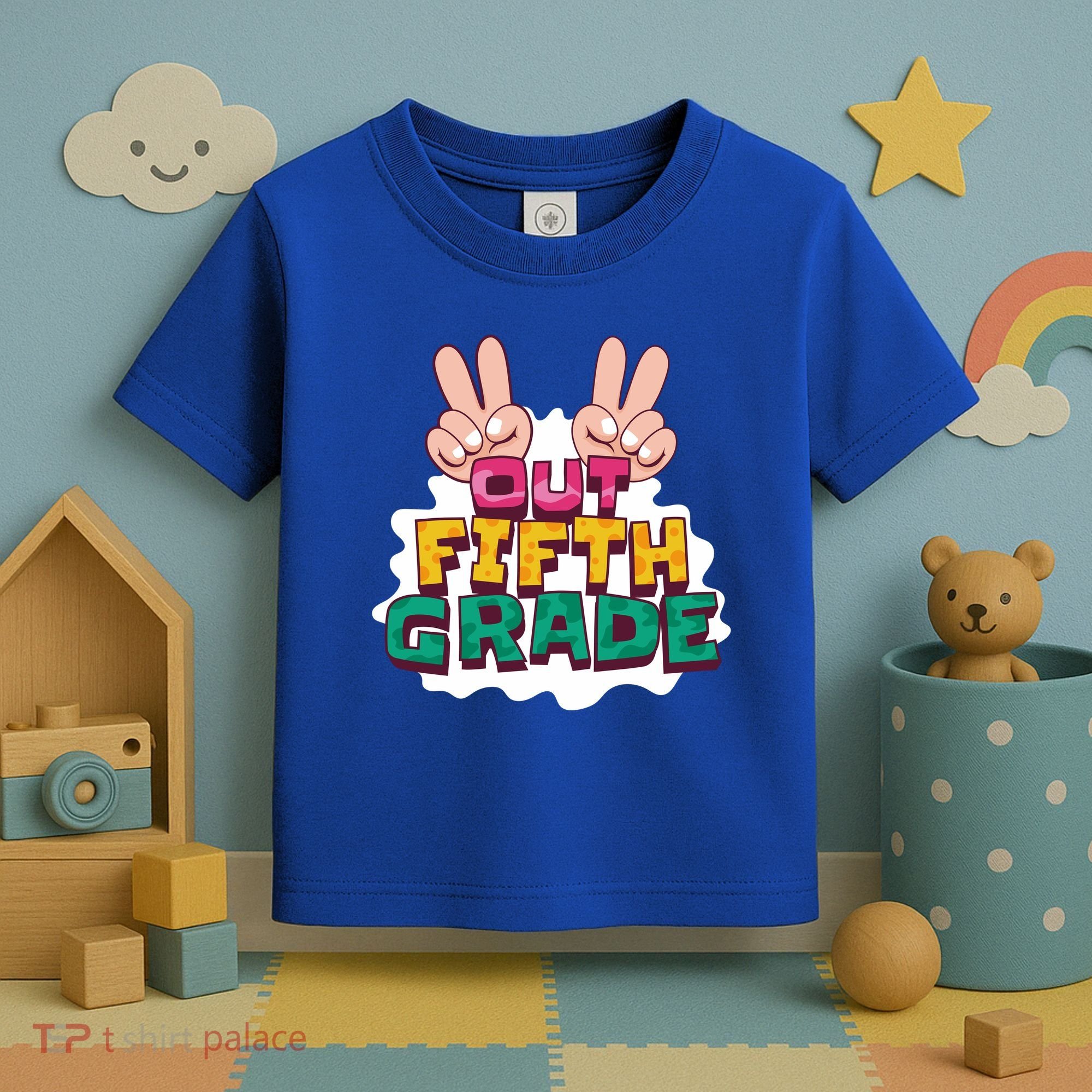 Peace Out Fifth Grade Toddler T-Shirt