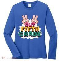 Peace Out Fifth Grade Women's Long Sleeve Shirt thumb 0