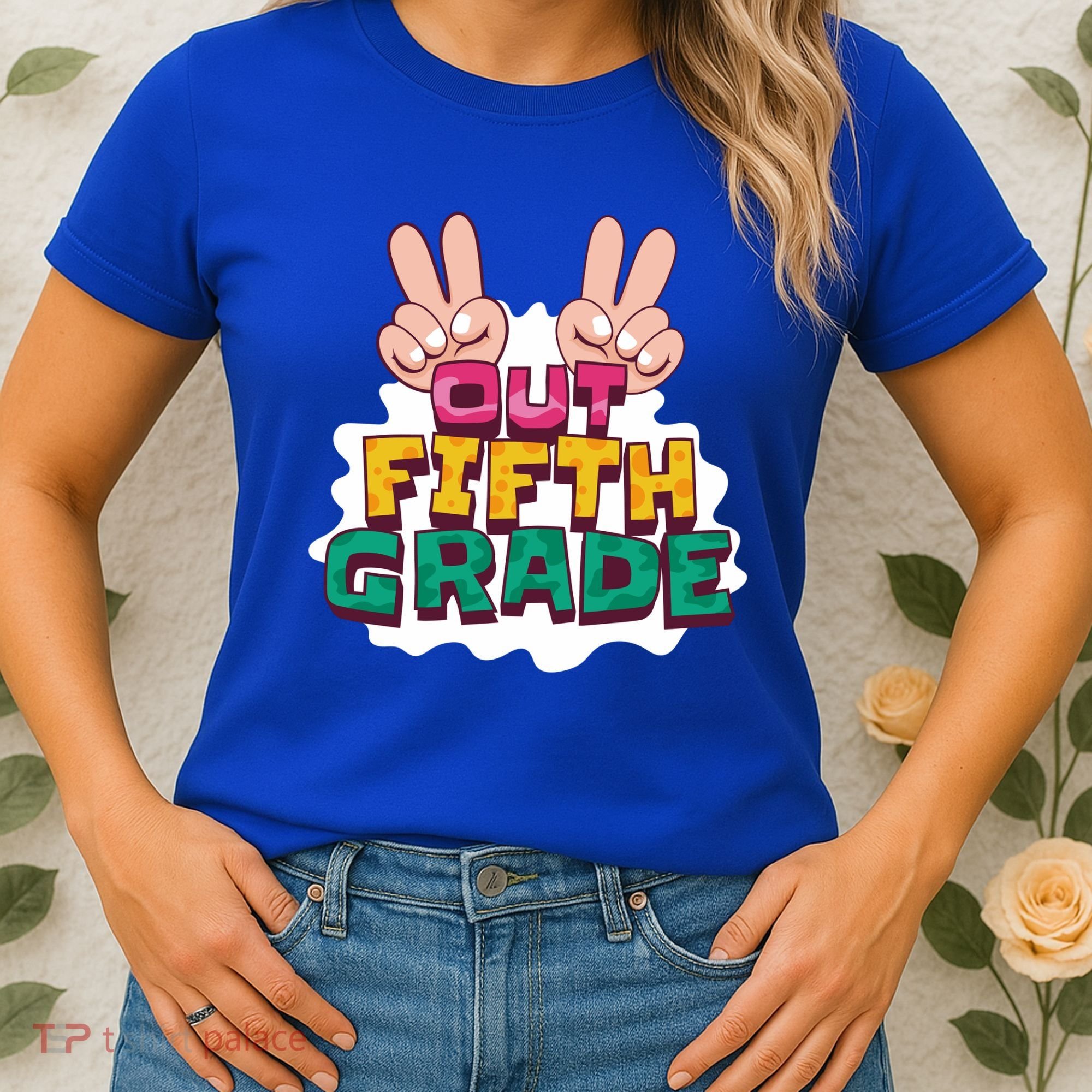 Peace Out Fifth Grade Women's T-Shirt