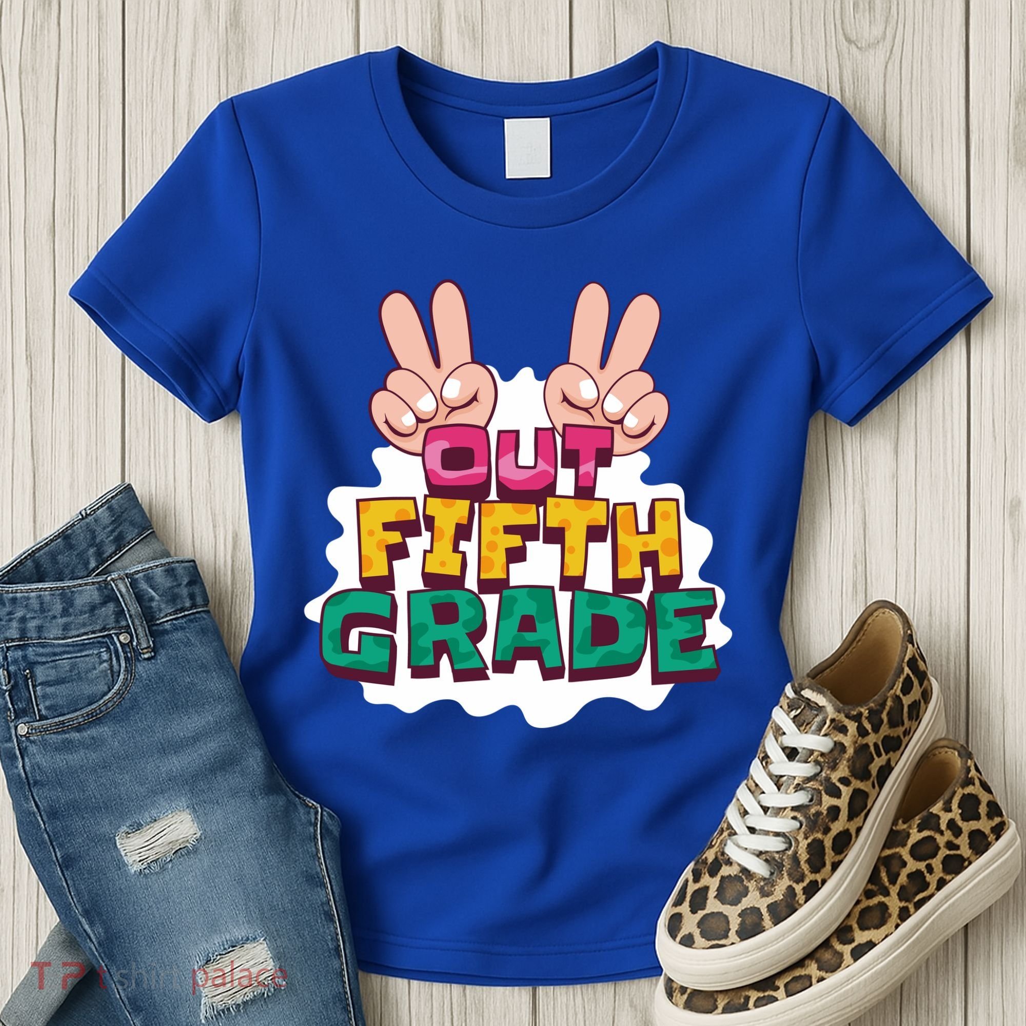 Peace Out Fifth Grade Women's T-Shirt