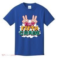 Peace Out Fifth Grade Kids T-Shirt thumb 0