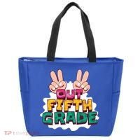 Peace Out Fifth Grade Tote Bag thumb 0