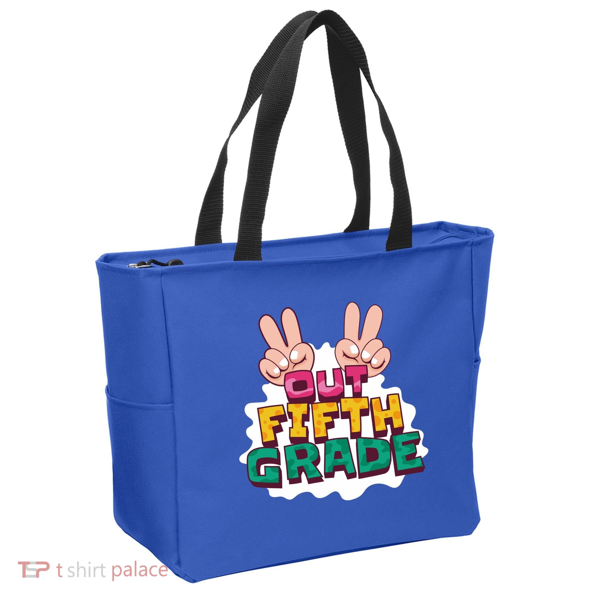 Peace Out Fifth Grade Tote Bag
