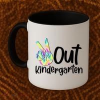 Peace Out Kindergarten Coffee Mug thumb 2