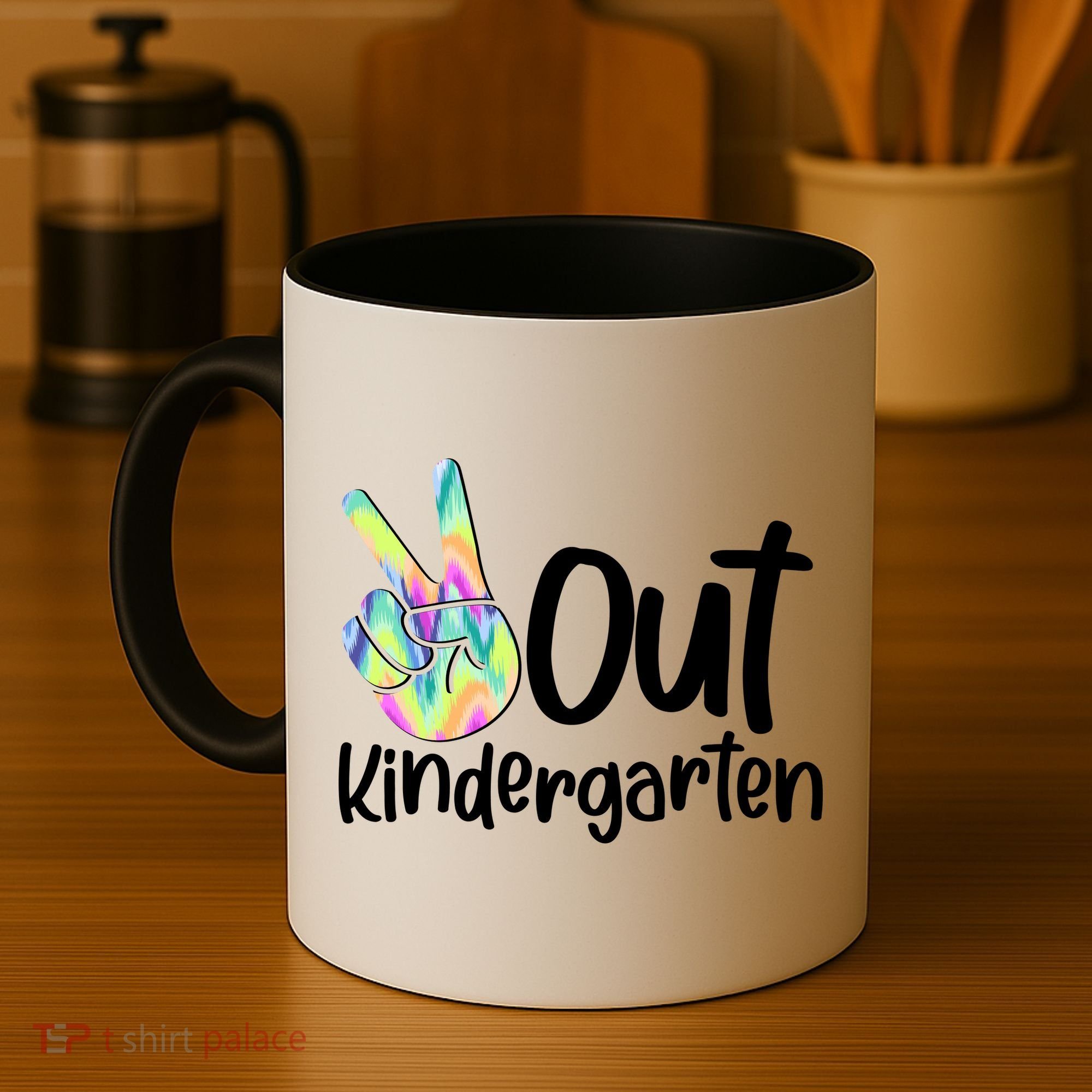 Peace Out Kindergarten Coffee Mug