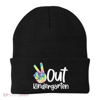 Peace Out Kindergarten Beanie