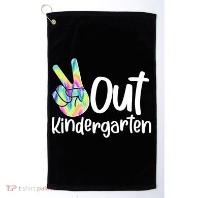 Peace Out Kindergarten Golf Towel