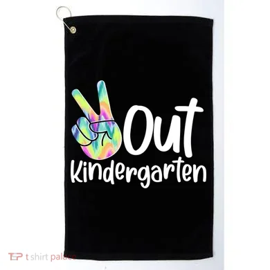 Peace Out Kindergarten Golf Towel