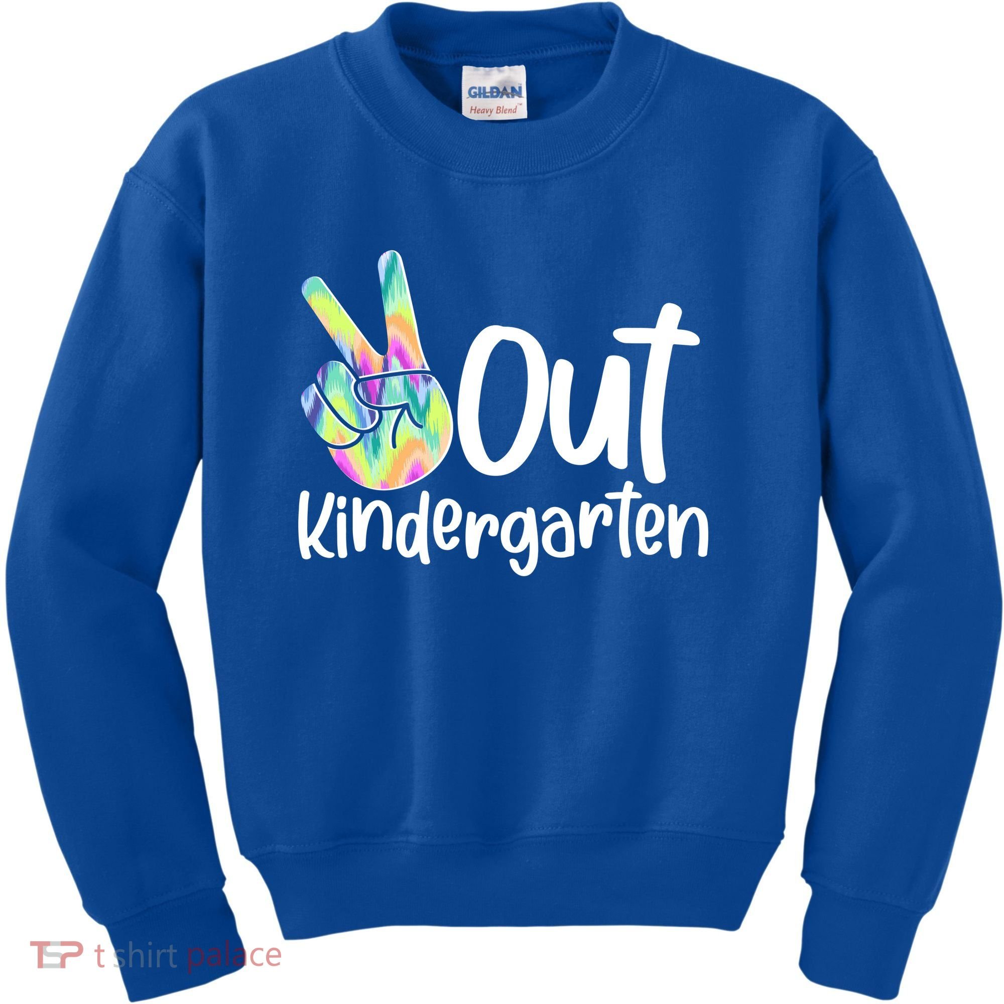 Peace Out Kindergarten Kids Sweatshirt