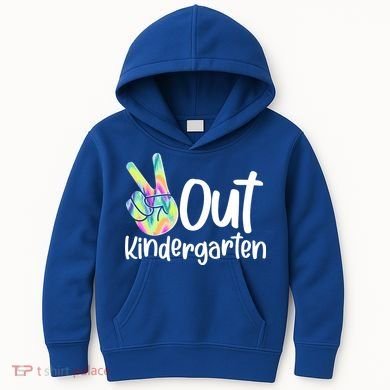 Peace Out Kindergarten Kids Hoodie