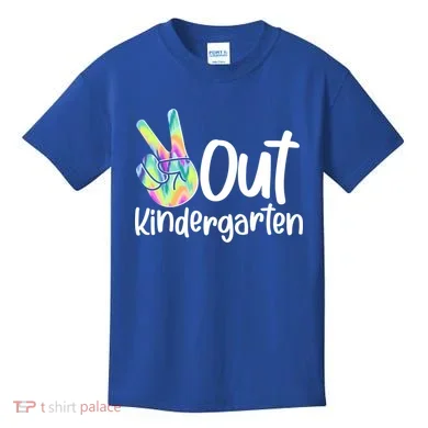 Peace Out Kindergarten Kids T-Shirt