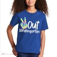 Peace Out Kindergarten Kids T-Shirt thumb 2