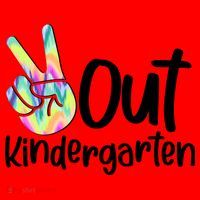 Peace Out Kindergarten Santa Hat thumb 1