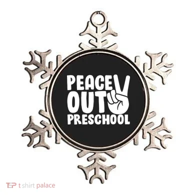 Peace Out Preschool Ornament
