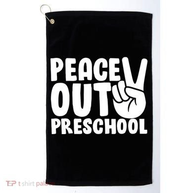 Peace Out Preschool Golf Towel