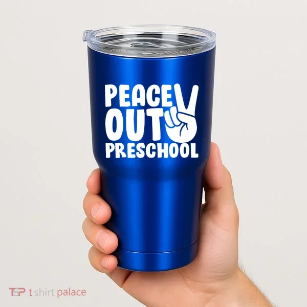 Peace Out Preschool Tumbler