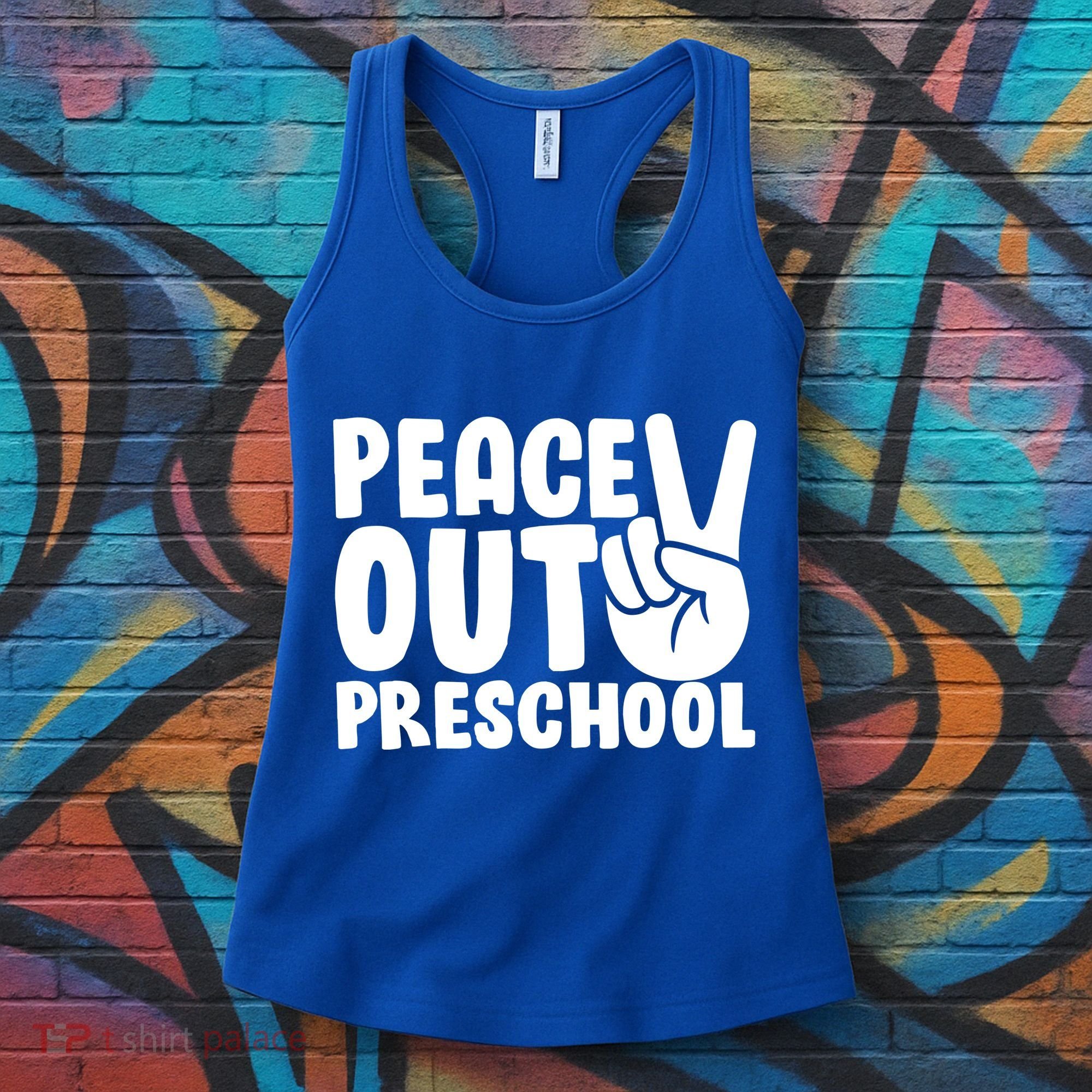 Peace Out Preschool Women's Tank Top
