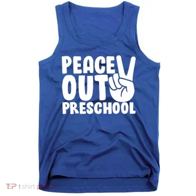 Peace Out Preschool Tank Top
