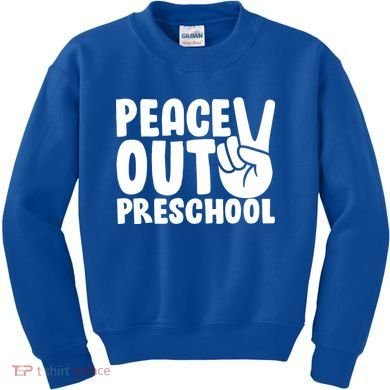 Peace Out Preschool Kids Sweatshirt