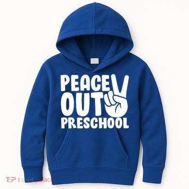 Peace Out Preschool Kids Hoodie