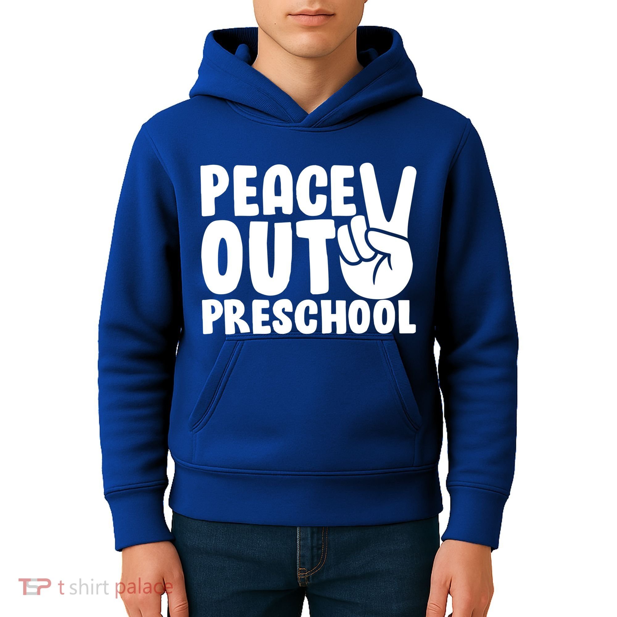 Peace Out Preschool Kids Hoodie