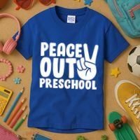 Peace Out Preschool Kids T-Shirt thumb 3