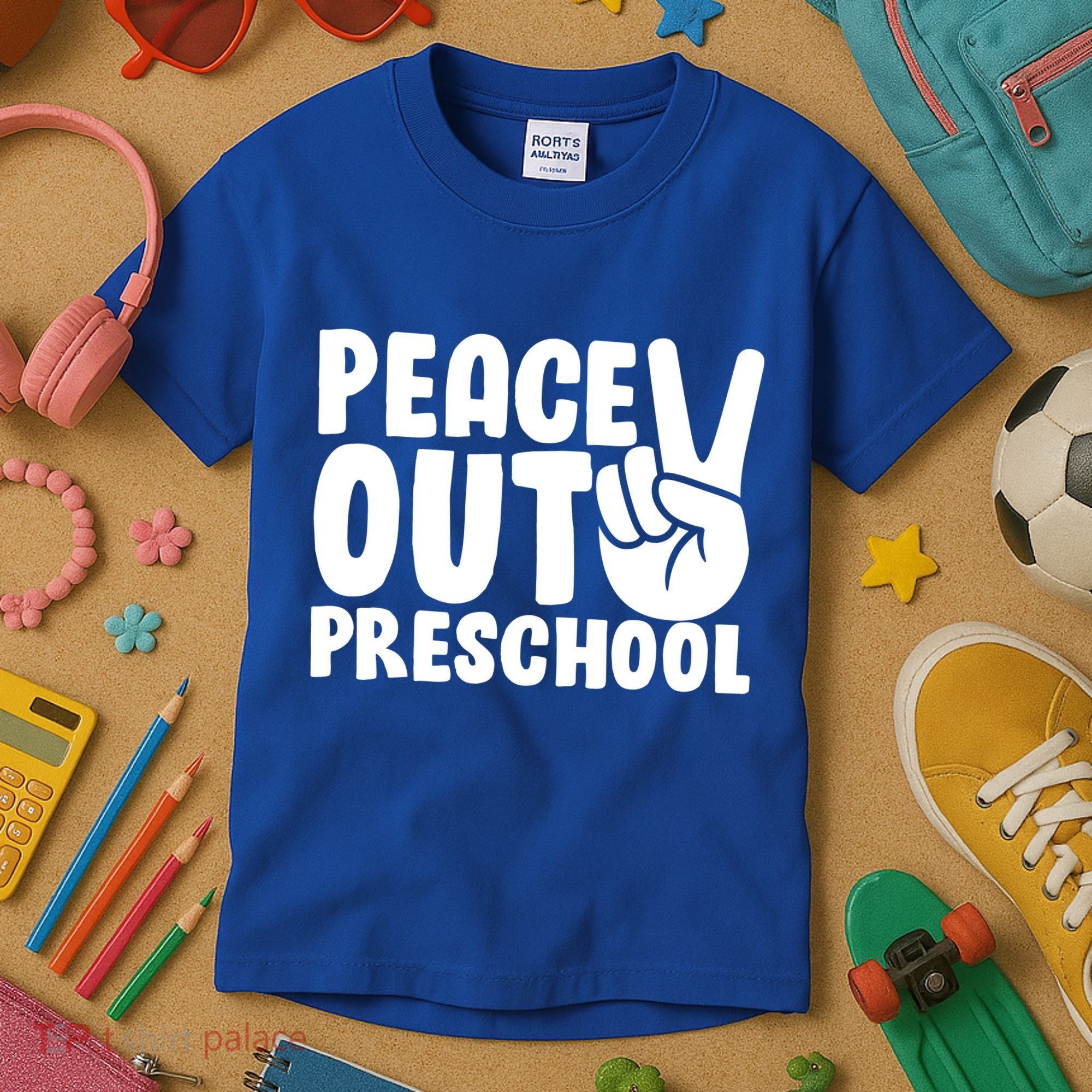 Peace Out Preschool Kids T-Shirt