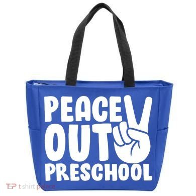 Peace Out Preschool Tote Bag