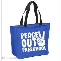Peace Out Preschool Tote Bag thumb 2