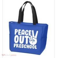 Peace Out Preschool Tote Bag thumb 3