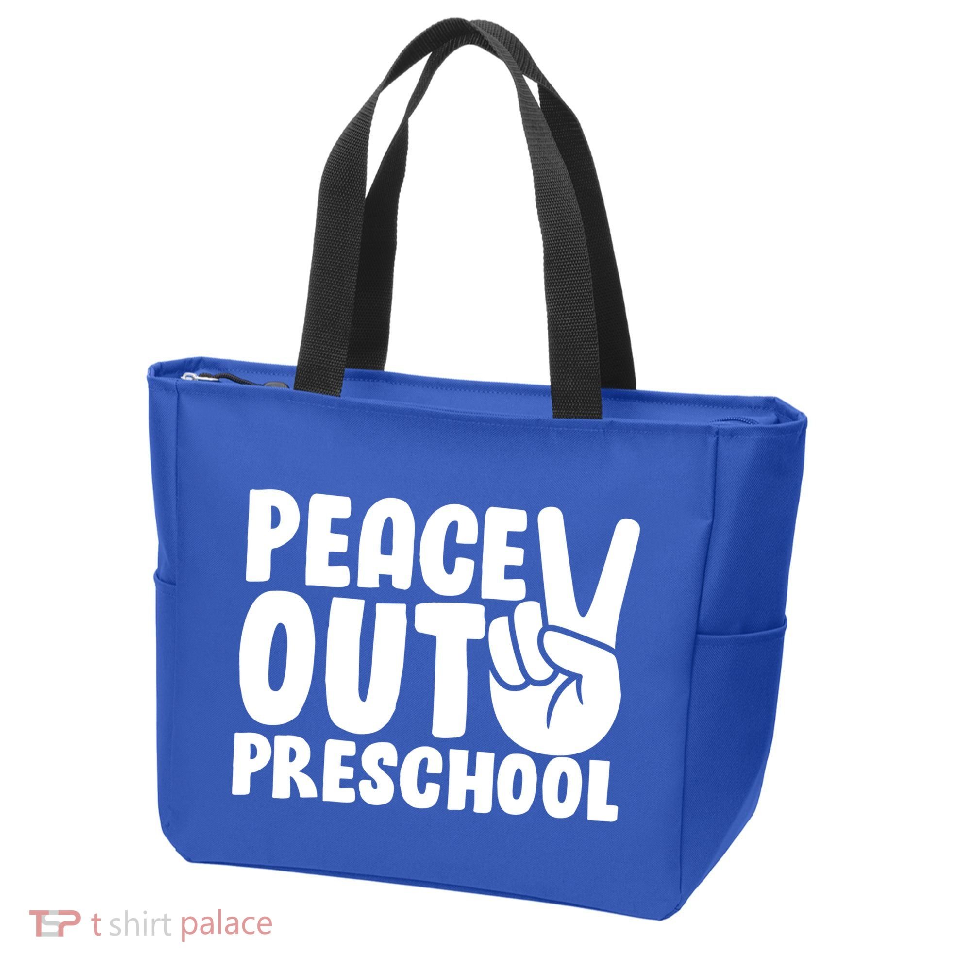 Peace Out Preschool Tote Bag