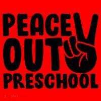 Peace Out Preschool Santa Hat thumb 1