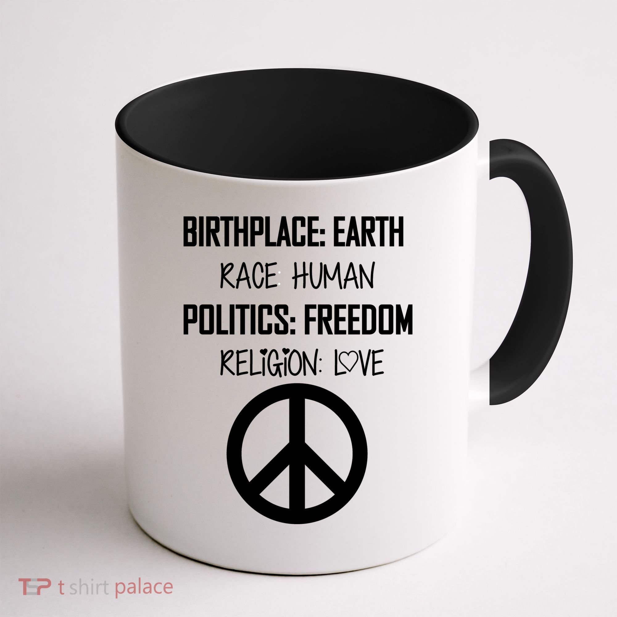 Peace Race Religion Politics Coffee Mug