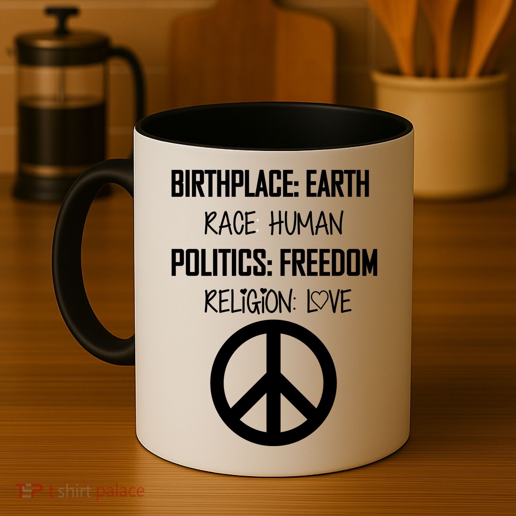 Peace Race Religion Politics Coffee Mug